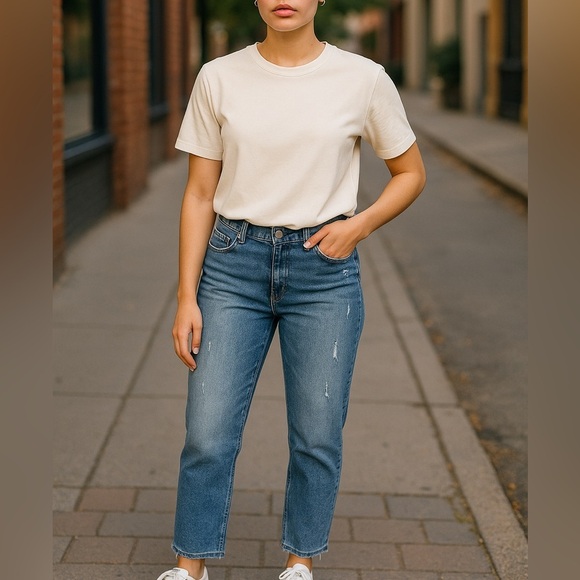 jeaniologie Denim - Sundays Women's Blue Cropped Jeans
